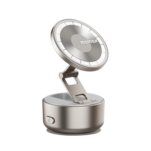 [KH20L] Momax 1-SNAP GO Auto Suction Magnetic Phone Stand (Titanium)