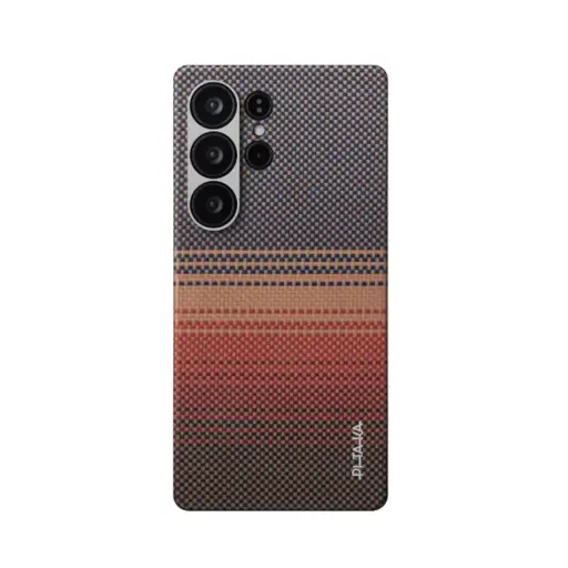 [KS2503U] Pitaka  S25 Ultra Tactile Woven Case (SUNSET)