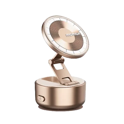 [KH20L2] Momax 1-SNAP GO Auto Suction Magnetic Phone Stand (Desert Titanium)