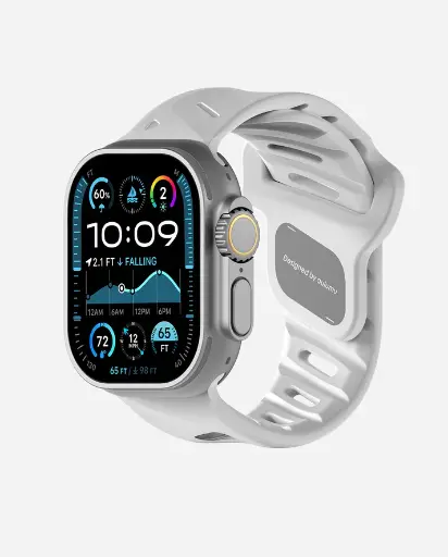 [A02-FKM-WT] AULUMU A02 Offbeat Sport Band for Apple Watch Series (White)
