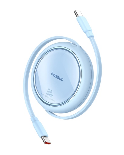[P10364500313-01] Baseus Free2Pull Mini Retractable Cable USB-C to USB-C 100W 1.5m (Galaxy Blue)