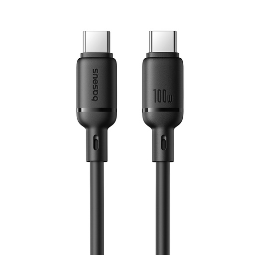 [P10377704113-01] Baseus Silky Fast Charging Cable USB-C to USB-C 100W 2m (Cluster Black)