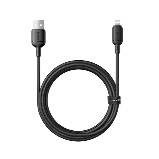 [P10377702113-01] Baseus Silky Fast Charging Cable USB-A to iP 2m (Cluster Black)