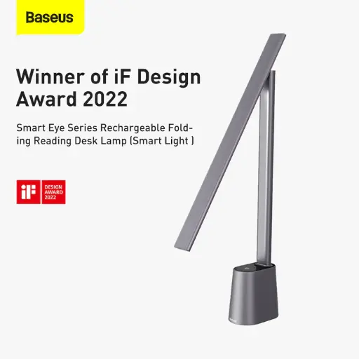 [DGZG-0G] Baseus Smart Eye Series Rechargable Folding Reading Desk Lamp (Smart Light ) (Dark Gray)