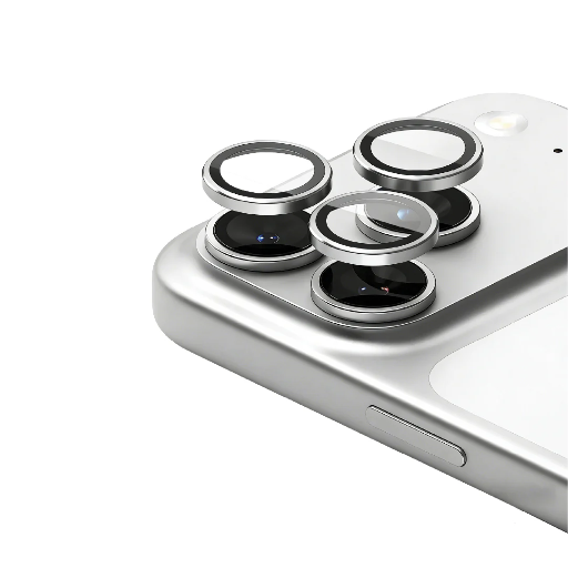 [J0823RJ-SLV] Devia Peak Series AR Camer Lens Protector for iPhone 17 Pro/17 Pro Max (Silver)