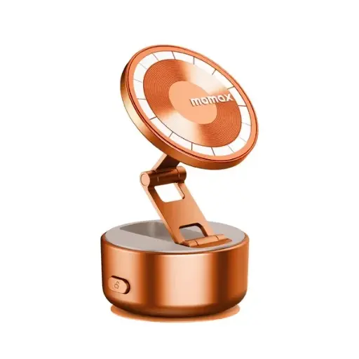 [KH20M] Momax 1-SNAP GO Auto Suction Magnetic Phone Stand (Orange)