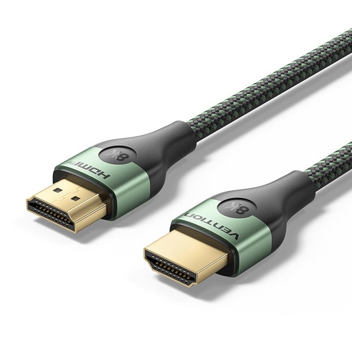 [ALOGF] Vention Braided Aluminum Alloy HDMI HD Cable 8K 1M (Green)