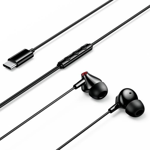 [GBBBAV] Vention Echo Lite USB-C In-Ear Wired Headphones with DAC Adapter 1.2M (Black)