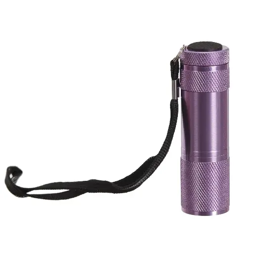 [LT2295-PUR] Mini 9 LED Aluminum Flashlight (Purple)