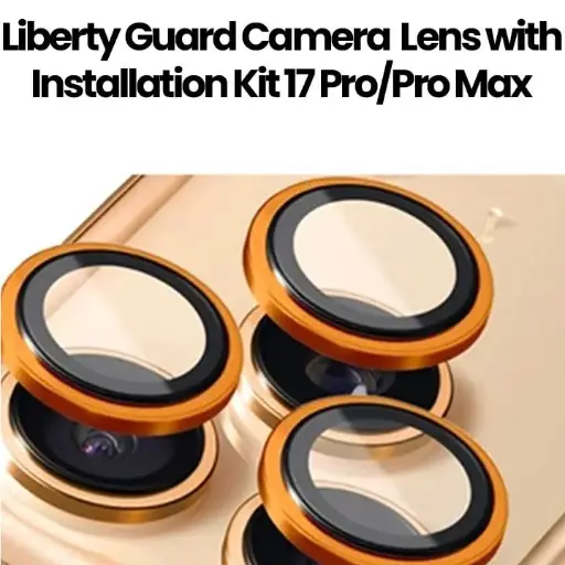 [LGCLGL17S-OR] Liberty Guard Camera Lens for iPhone 17 Pro/17 Pro Max (Orange Titanium)