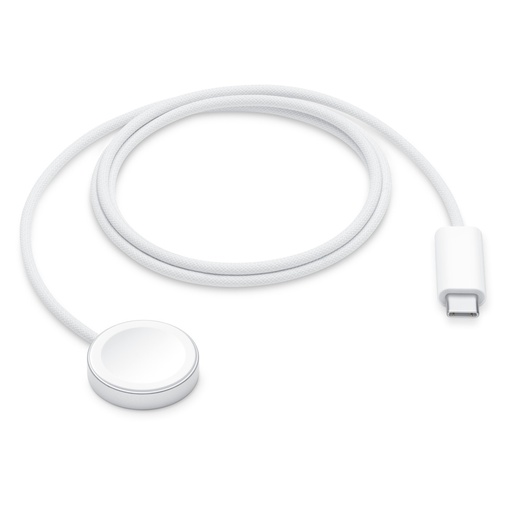 [MT0H3FE/A] ابل شاحن ساعة مغناطيسي سريع  مجدول 1م تايب سي  (أبيض)
