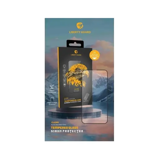 [LGCLR4F16PM] Liberty Guard Screen Protector 3X Reinforced for iPhone 16 Pro Max (Clear)