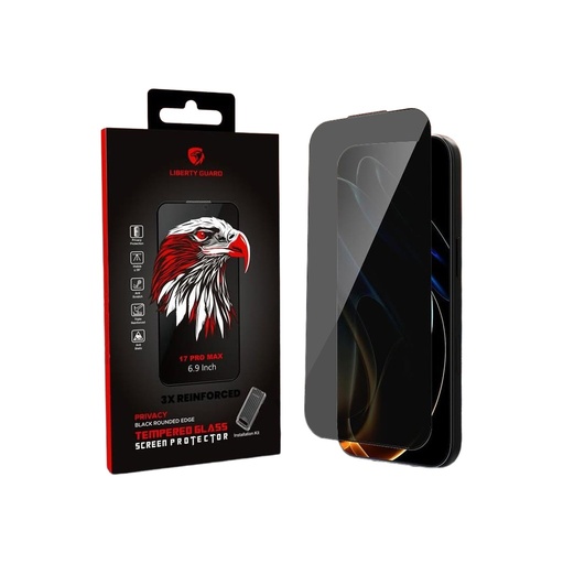[LGAZUDFBRE11PMXSM] Liberty Guard 2.5D Azure Full Cover Screen Protector for iPhone 11 Pro Max (Black)