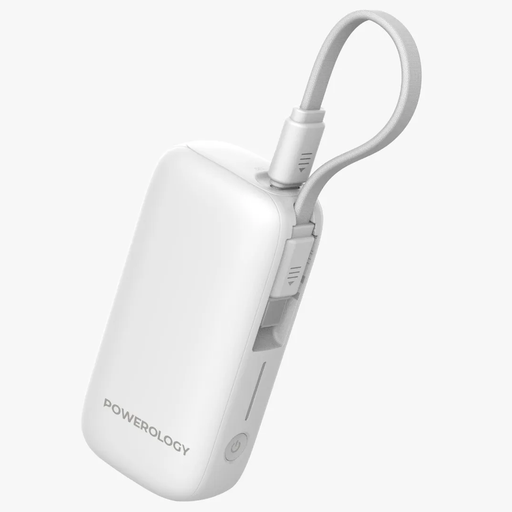 [PPBCHA65-WH] Powerology 5000mAh Power Bank (White)