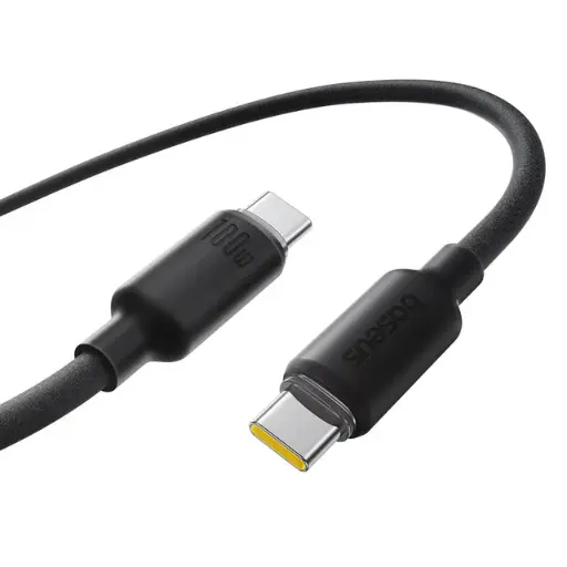 [P10376800121-00] Baseus PicoGo Magnetic Liquid Silicone Fast Charging Cable USB-C to USB-C 240W 1m - Cosmic Black