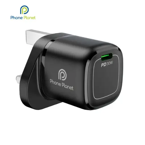 [PP-33W Gan-UK] Phone Planet Gan Adapter 33W Type-C PD (Black)