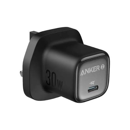 [B2698K11] انكر شاحن 30 واط 3.0 مع كابل تايب سي  إلى تايب سي   بطول 1 متر (أسود)