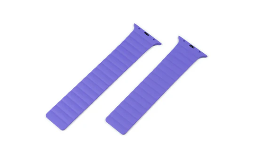 [AWB-SAT-08B] توري سوار ساترن السيليكون المغناطيسي لساعة آبل ألترا مقاس 49/46/45/44 مم (لافندر)