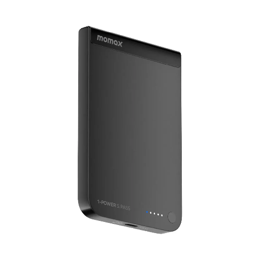 [IP161Q2D] Momax 1-POWER S.PASS 5000mAh Qi2 Magnetic Wireless Battery Pack (Black)