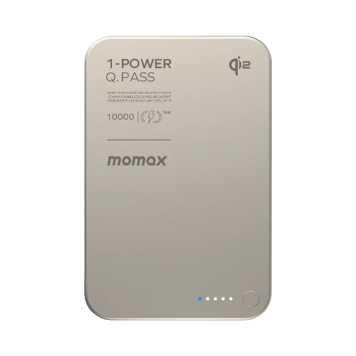 [IP136Q2L] Momax Q.Mag X1 Qi2 Magnetic Wireless Battery Pack 10000mAh - Gen 2 (Titanium)