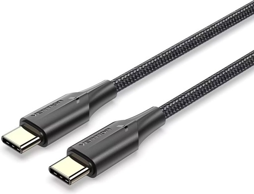 [CTXBAV] Vention Nylon Braided Zinc Alloy USB C- C Cable 1.2M (Black)
