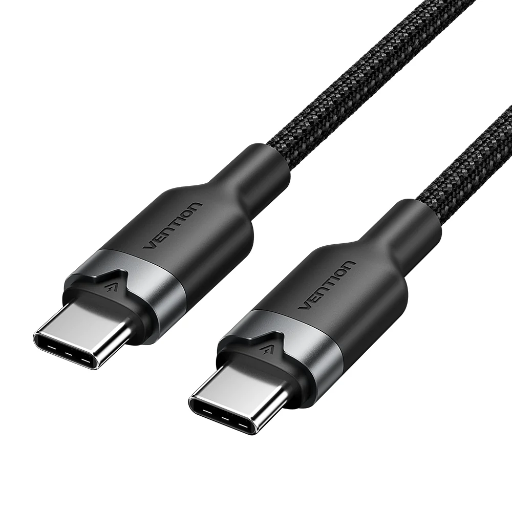 [TSABF] Vention Aluminum Alloy USB C - C Magnetic Cable 1M (Black)