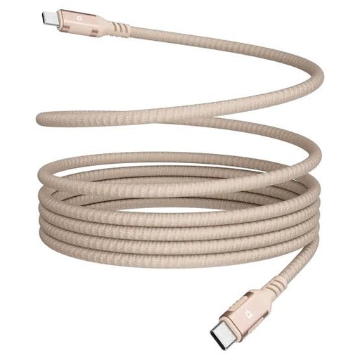 [PCAB024DT] Powerology Malinka Weave Magnetic USB-C Cable PD 60W 1.2M (Desert Titanium)