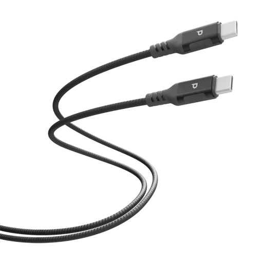 [PCAB026GY] Powerology Power Sync Weave USB-C to USB-C Cable PD 100W 2M (Gray)