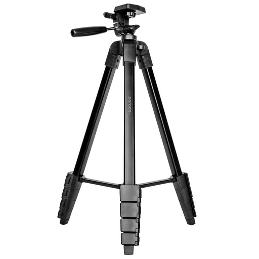 [PD-TRPAL-BK] Porodo Professional Gimbal Tripod 171Cm Height (Black)