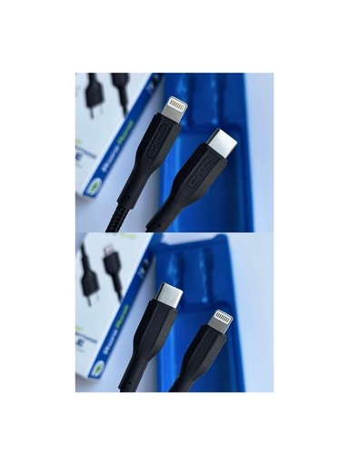 [PJ-CL-005-120-BK] Phone Planet Braided Type-C To Lightning Cable Charge & Data Sync 1.2M (Black)