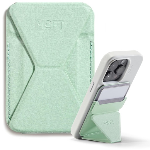 [MS007MP-1-MO-PPMT] MOFT Snap-On MOVAS Stand & Wallet (Peppermint)