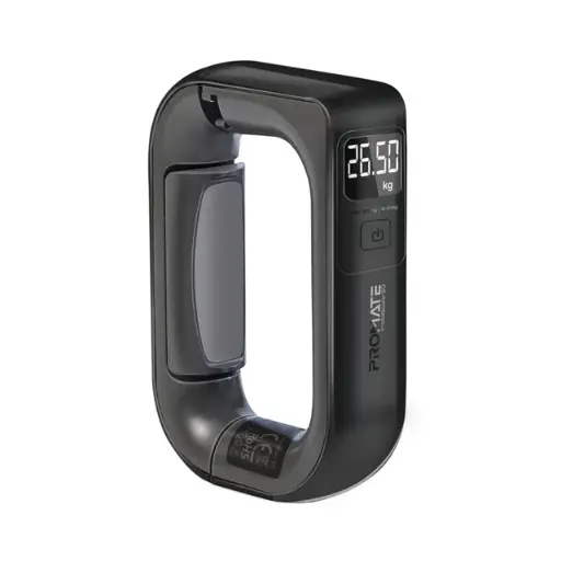 [InstaScale-50.Black] بروميت ميزان حقائب يدوي رقمي  بسعة قصوى 50 كجم (أسود)
