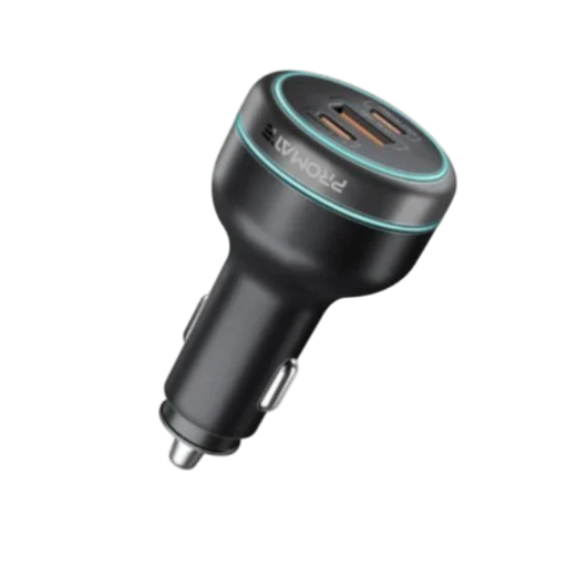 [PowerDrive-230] Promate 230W RapidCharge™ Car Charger (Black)