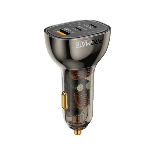 [TransDrive-80W] Promate Car Charger 80W (Transparent)