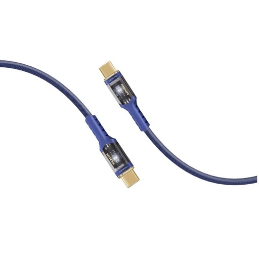 [LucidLine-CC120.Navy] Promate Cable 100W PD Ultra-Fast USB-C (Navy)