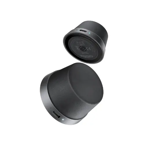 [PUNCH.BLACK] Promate High-Fidelity Mini Bluetooth Speaker with MagSafe Compatible Base (Black)