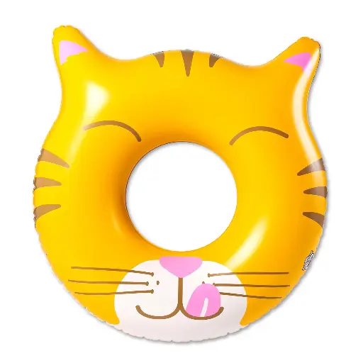 [BMPF-0171] Big Mouth Cat Face Float (Yellow)