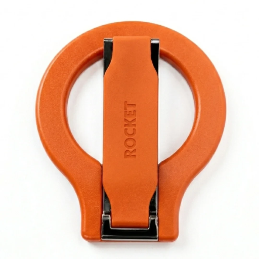 [G04_ORG] Rocket Phone Grip + Stand Holder (Orang)