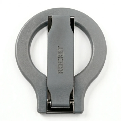 [G04_Gry] Rocket Phone Grip + Stand Holder (Gray)