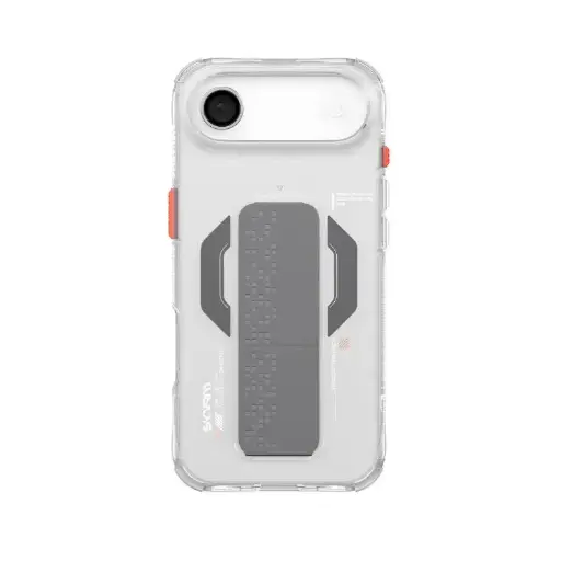 [SK-2025IP6.6-HAXA-CLR] SkinArma Haxa Mag-Charge+Grip Stand Case for iPhone 17 Air (Clear)