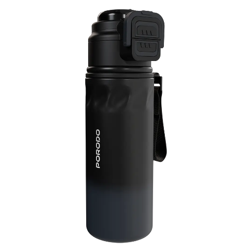 [PDLFSTB25BK] Porodo Lifestyle Powersip Sports Water Bottle 670ML (Black)