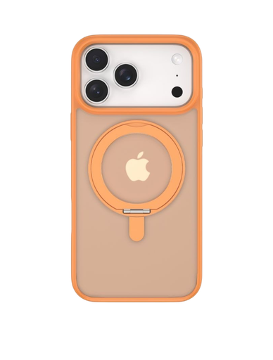 [102010912088] Devia Eleguard Magnetic Shockproof 360°Rotating Stand Case for iPhone 17 Pro Max (Orange)
