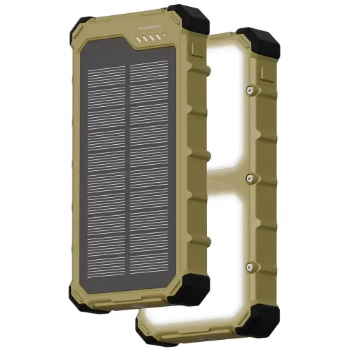 [PPBCHA99KH] Powerology SOLARA 20000mAh Solar Power Bank (Khaki)