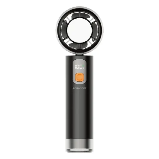 [PDLFSTCF9BK] Porodo Lifestyle ChilloFlex Rechargeable Cooling Fan with LED Display (Black)