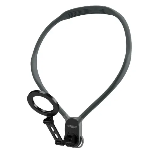 [MagView.Black]   MagSafe للهاتف (أسود( حزام رقبة يدعم Promate 