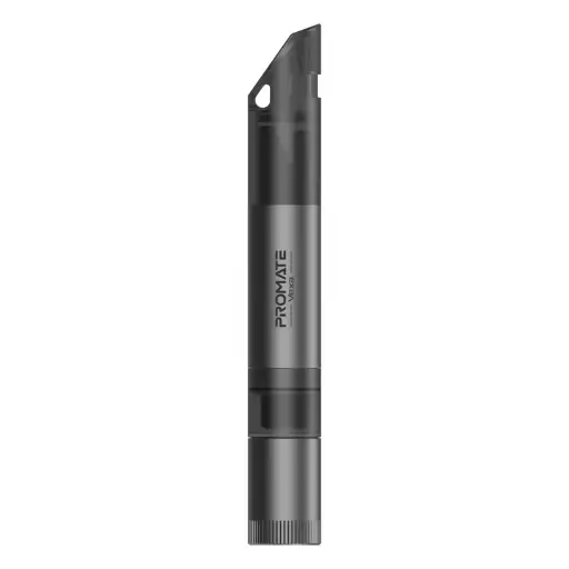 [Vexa] Promate All-in-One Emergency Rescue Tool with Hammer, Seatbelt Cutter & LED Light (Black)