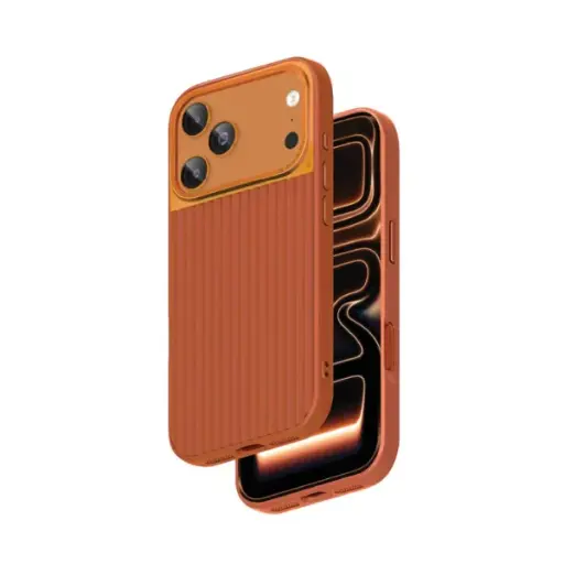 [SMC17PROR]  iPhone 17 Pro (برتقالي)  غطاء سيليكون مغناطيسي لهاتف Smartix UltraGuard 