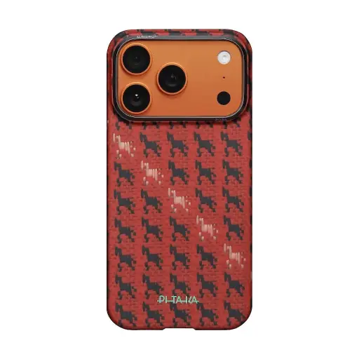 [HR1707PM] PITAKA Happiness Rides In  Edge Case for iPhone 17 Pro Max (Ebon Kylin）