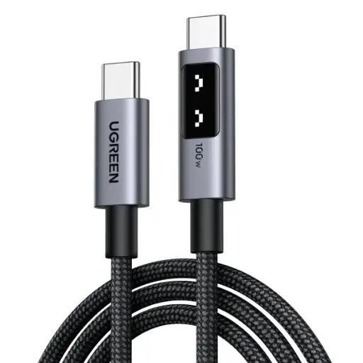 [L509-35501] UGREEN Uno USB-C to USB-C PD Fast Charging Cable 5A Max 1m 100w (Black)