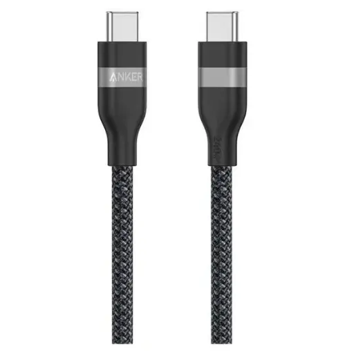 [A8752H11] Anker Nylon Braided USB-C to USB-C 3.0 Cable 0.9M (Black)